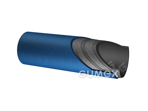 Hydraulická hadica pre čistiace stroje ALFAJET 400 2SN, 10/16,7mm, 400bar, SBR/SBR, 2x oceľový výplet, -40°C/+155°C, modrá